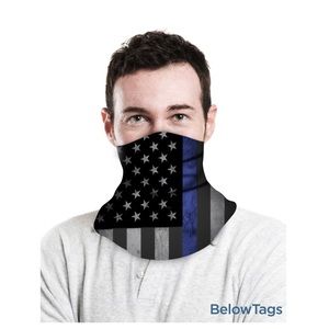 NWT 3-Pack Thin Blue Line Police Patriotic USA Neck Gaiter Balaclavas Bandanas